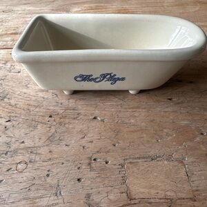 Vintage The Plaza Hotel 75th Anniversary Ceramic Bathtub Dish (1907–1982)